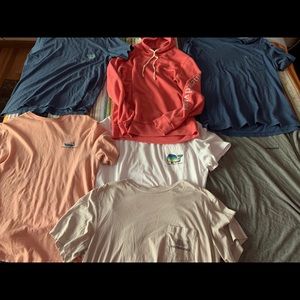Bundle of Patagonia and Vineyard vines shirts